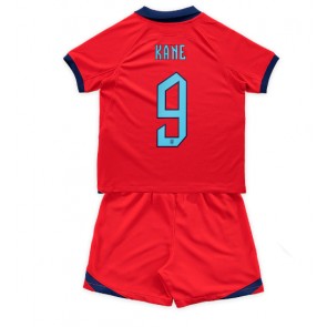 England Harry Kane #9 Bortedraktsett Barn VM 2022 Kortermet (+ Korte bukser)